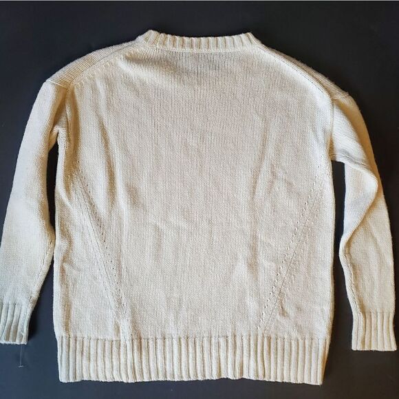 J. Crew white thick sweater - Picture 6 of 10